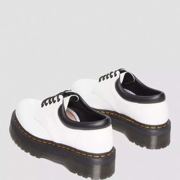 Dr. Martens 8053 Leather Platform Casual Shoes White 30884100 Men's 10 US NEW - Picture 13 of 15